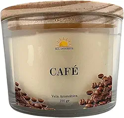 Vela Aromática Artesanal, 9 Fragrâncias Disponíveis, Baunilha, Capim Limão, Lavanda, Bamboo, Alecrim (Café)