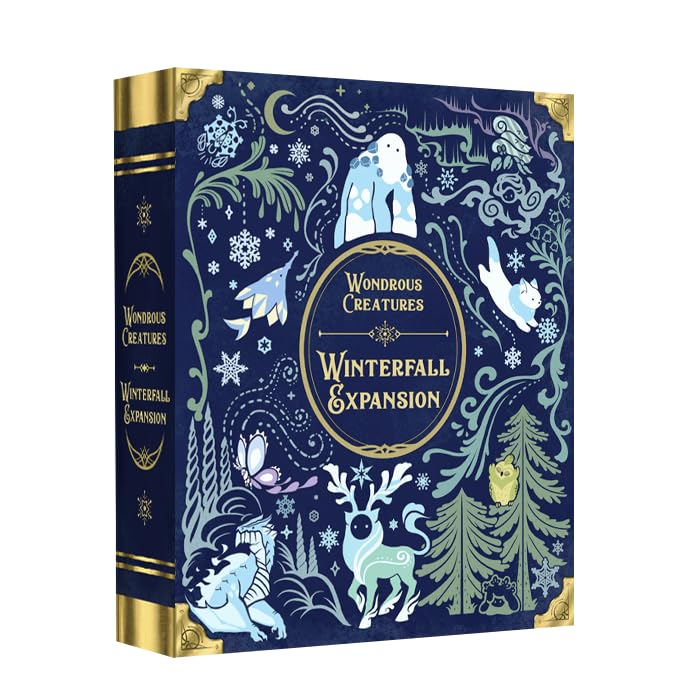 Wondrous Creatures Board Game, Worker-Placement & Tableau Building Strategy Game for 1-4 Players, Ages 10+, 40-80Min Playtime, Build Creature Combos. (Expansion - Winterfall)