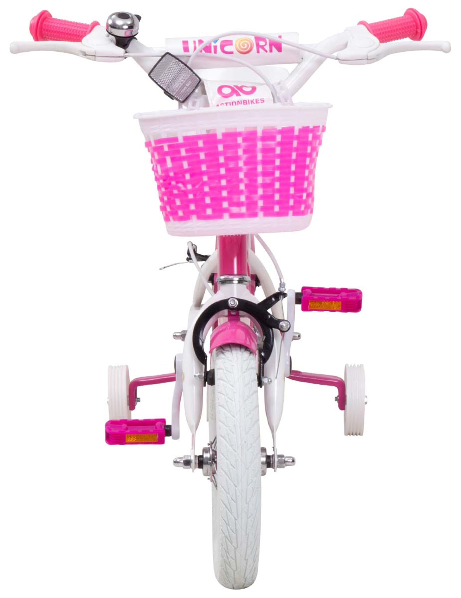 Actionbikes Kinderfahrrad Unicorn | 12 16 Zoll - V-Brake Bremsen - Fahrrad für Kinder von 2-7 Jahren - Schutzblech v. / h - Kinder Fahrrad für Mädchen & Jungen - Fahrräder - Bicycle - Kinderrad - Bike