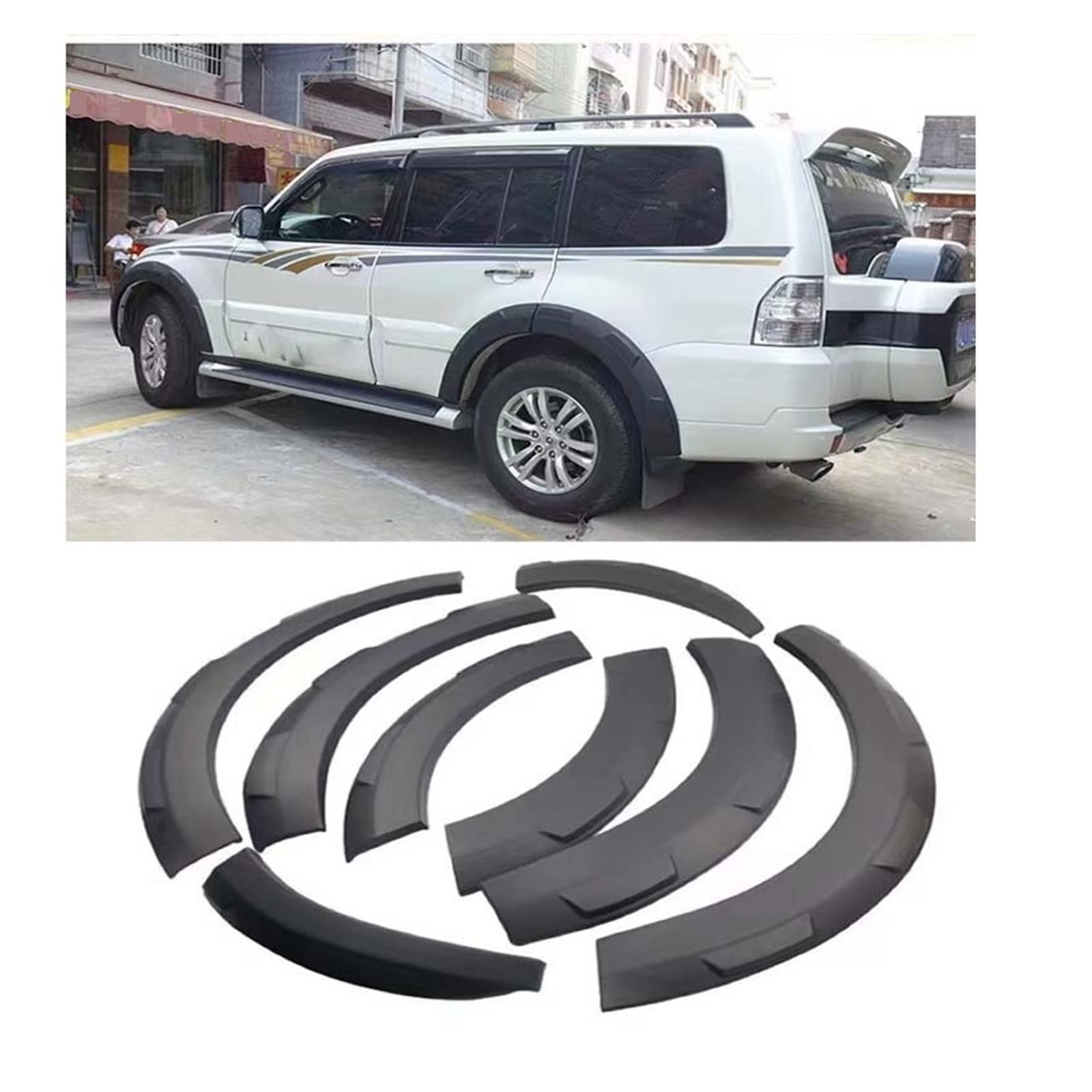 Amazon.co.jp: マッドガード ホイール アーチ フェンダー フレア 三菱  