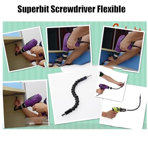 Miniatura 5 de 4 piezas Super Bit, destornillador Superbit flexible, extensión de broca flexible, destornillador Superbit flexible, puntas de extensión de eje