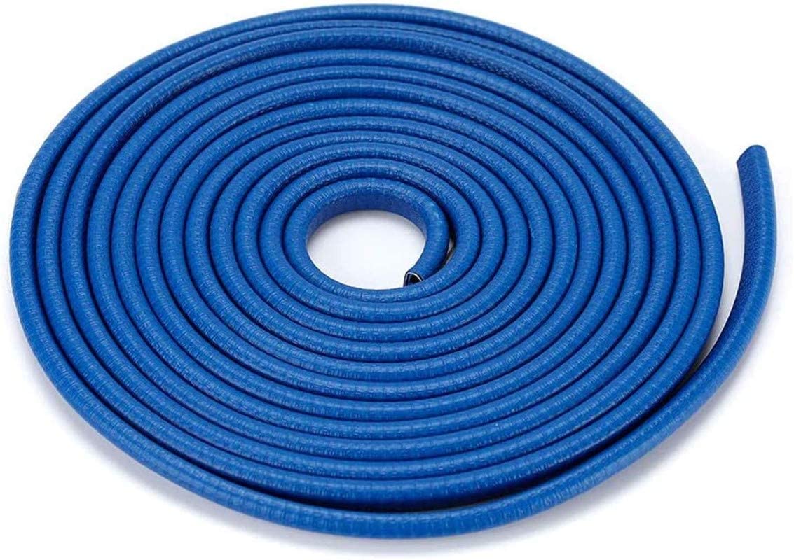 Car Door Edge Guards 16Ft(5M) U Shape Trim Rubber Strip Seal Protector (No Glue Required) Protection Door Edge Fit for Most Car (Blue)