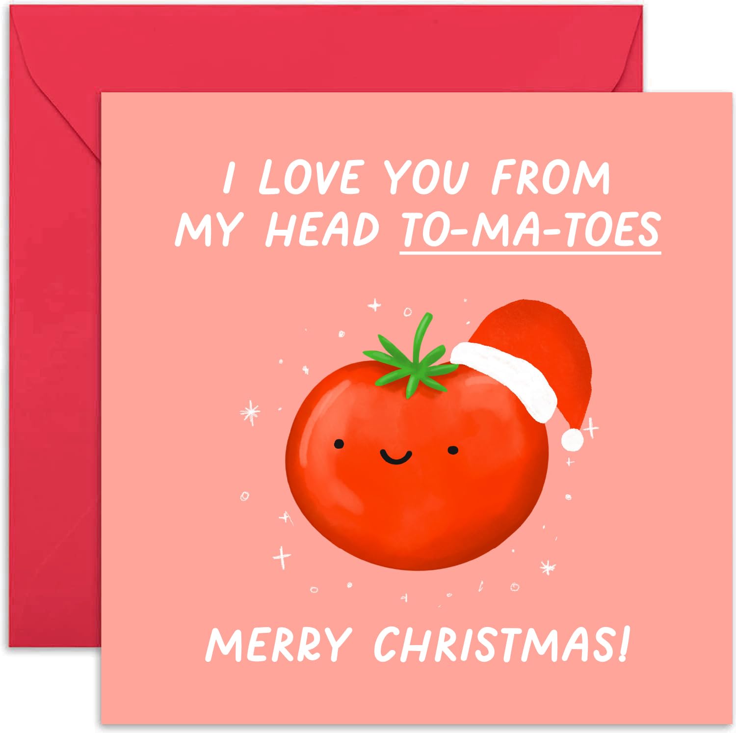 Old English Co. Funny Christmas Card - Only Have Eyes For You Joke Card For Wife Or Husband