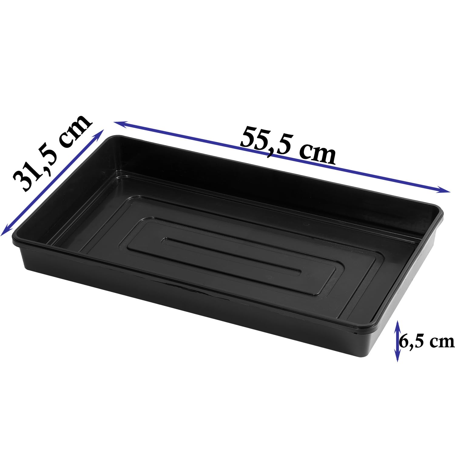 Lot de 5 pots de culture carrés avec soucoupe - Pour boutures et semis - Avec plateau de service - Pots de culture - 9 x 9 x 14 cm + dessous de verre