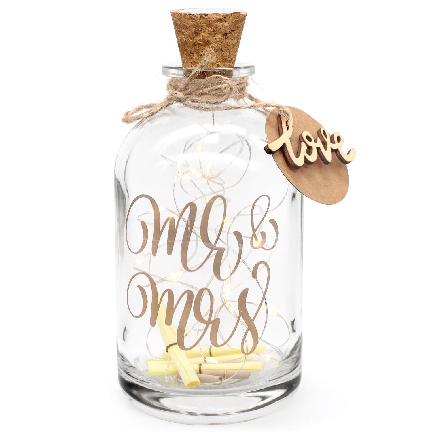 JINYJIAIlluminated Bottle Lights Wedding Bottle Lights Decorative Bottle with Cork Stopper for Girls Women Birthday Christmas Wedding Party