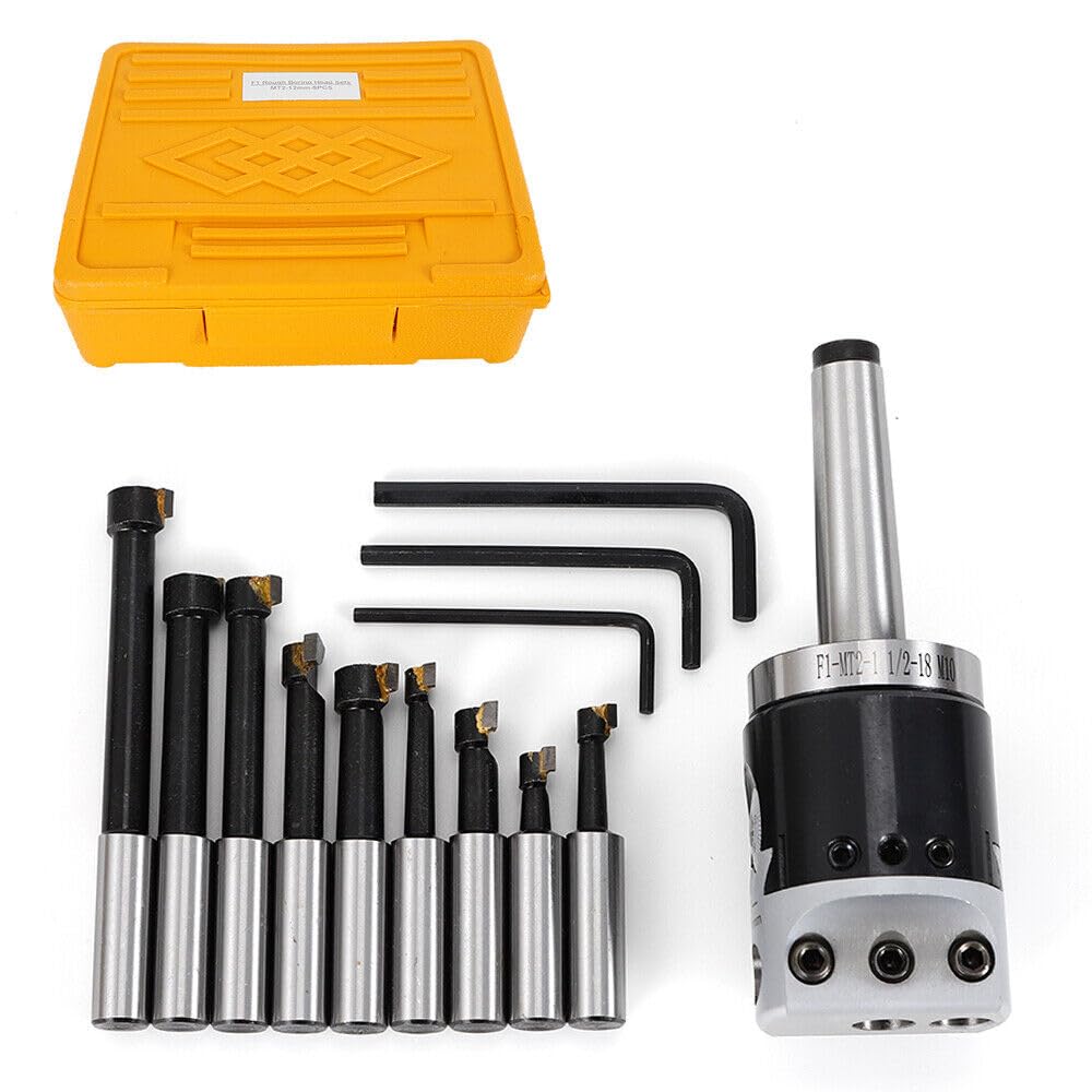 Ausdrehkopf Bohrkopf Set MT2-M10 F1-12 CNC-Fräswerkzeug 50mm 12mm