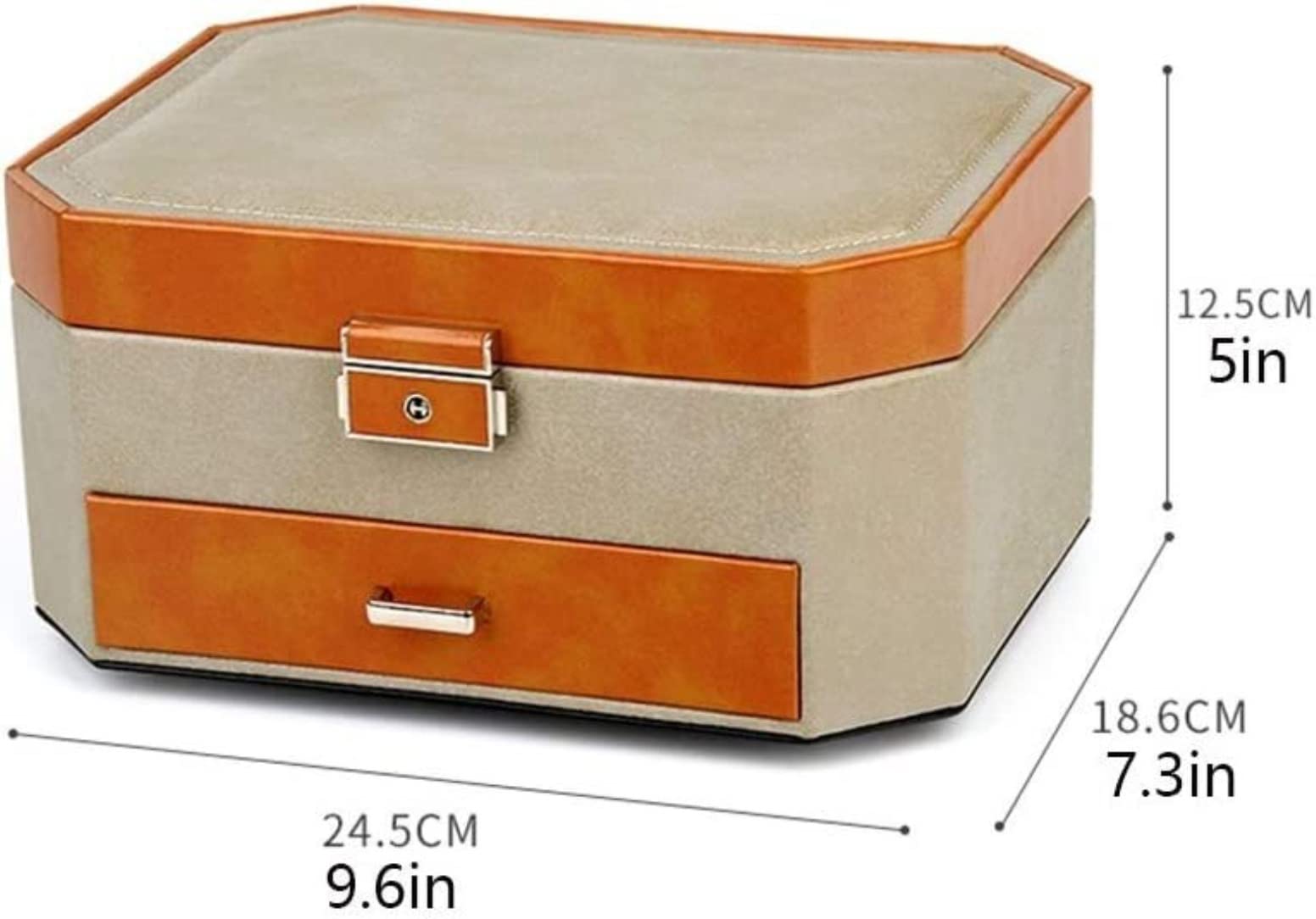 LLXYWJ Caja de joyería Expositor Caja de joyería Cajón Caja de joyería Organizador Collar Anillo Pendientes Caja de Almacenamiento de joyería Organizador de joyería para niñas