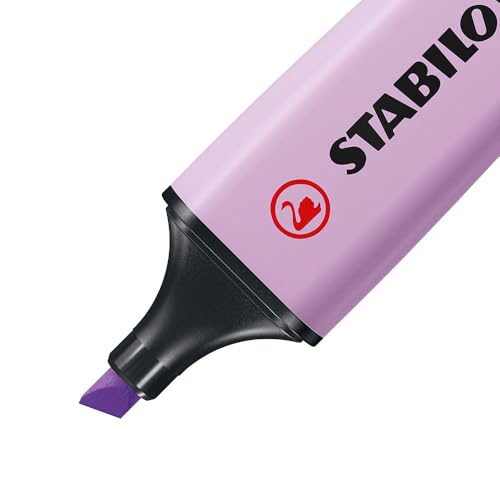 Image of STABILO BOSS Original Pastel - Highlighter Pen - Wallet of 4 (Assorted Colours)