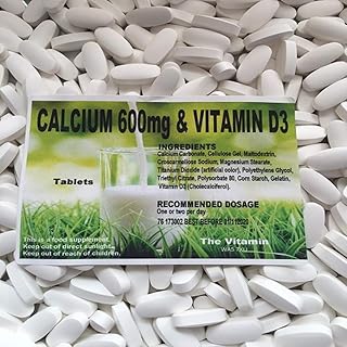 The Vitamin Calcium 600mg & Vitamin D3 365 Tablets - Bagged