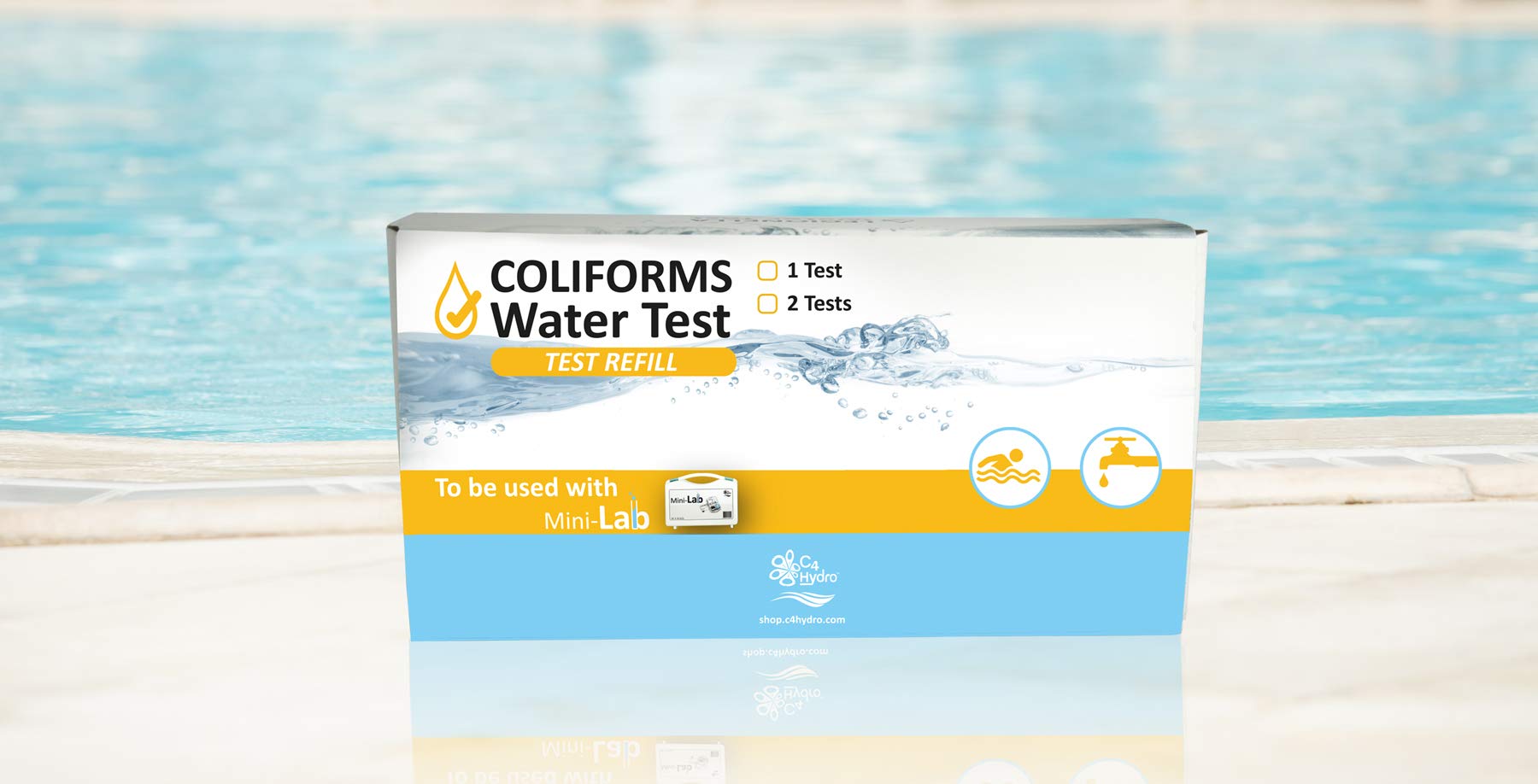 Legionella & Coliforms Water Test -1 starter kit - Detección de bacterias legionellas, y coliformes (incluyendo E. coli) en el agua. Pruebe sus aguas calientes sanitarias, y aguas de baño