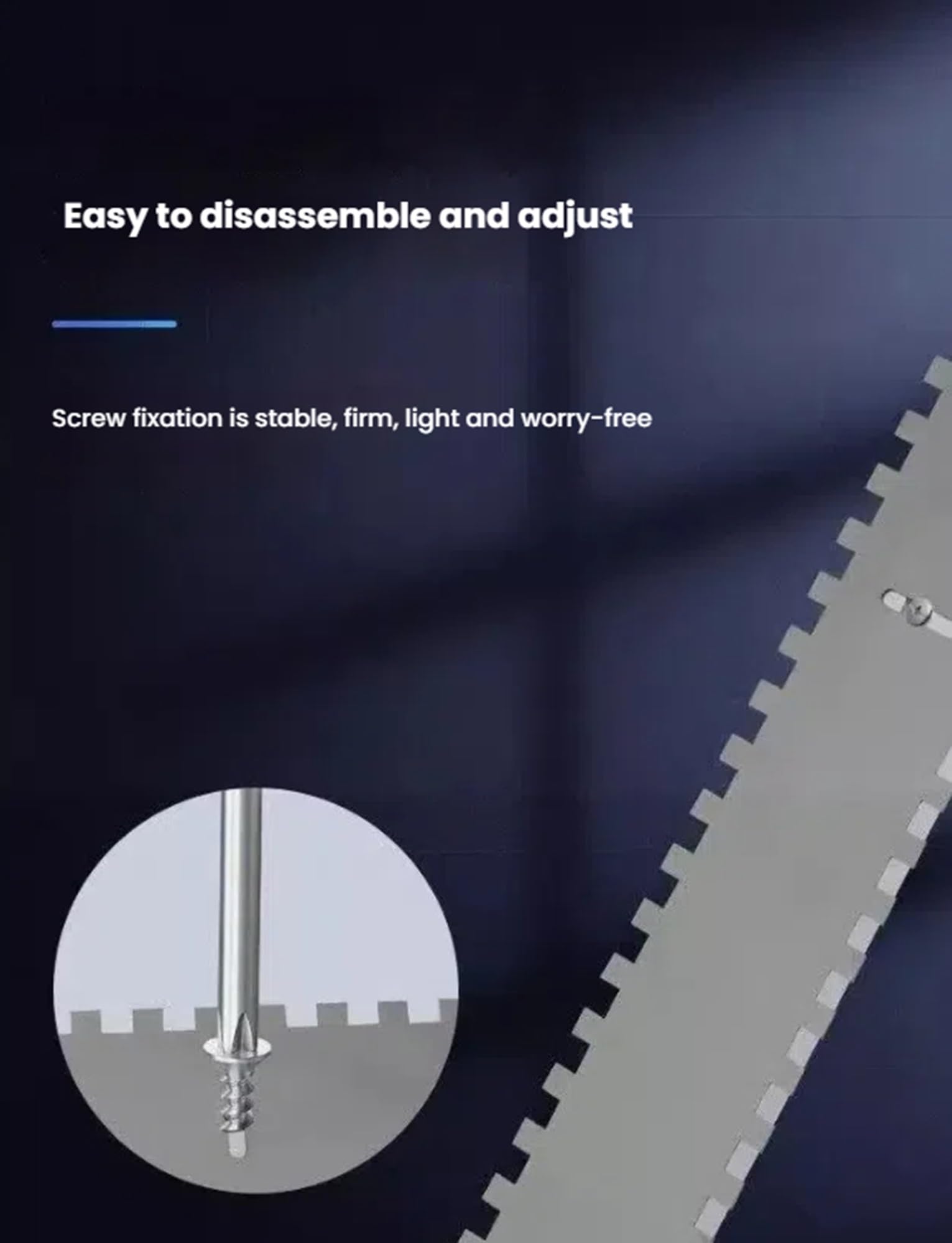 Verstellbare Kerbkelle mit ergonomischem Griff für müheloses Verteilen von Fliesenkleber, perfekt für professionelle und Heimwerker-Flieseninstallation