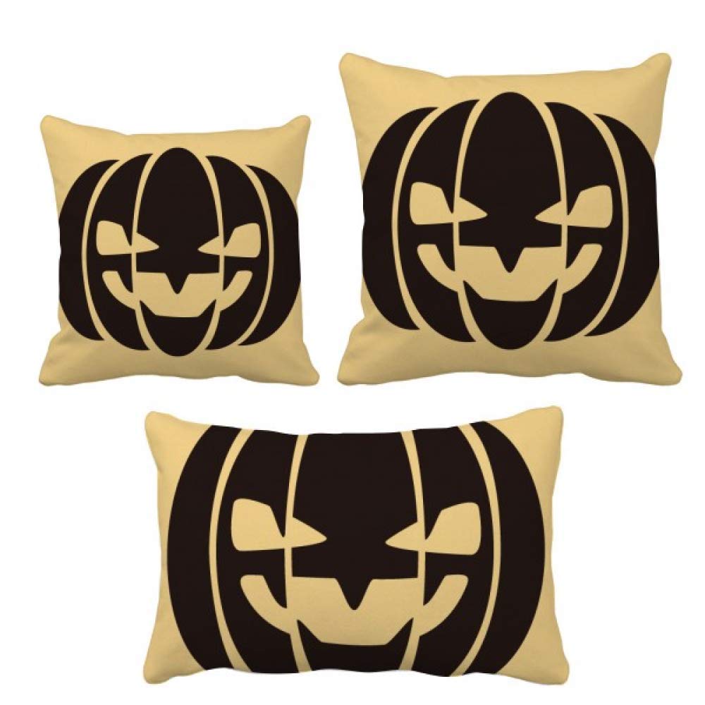 Housse de coussin Halloween citrouille noire DIYthinker idée cadeau fête