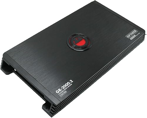 Miniatura 3 de Gravity GR-2000.2 Amplificador estéreo de audio para automóvil con puente de 2 canales de 4000 vatios de 2 ohmios con funcionamiento TRI-Mode con