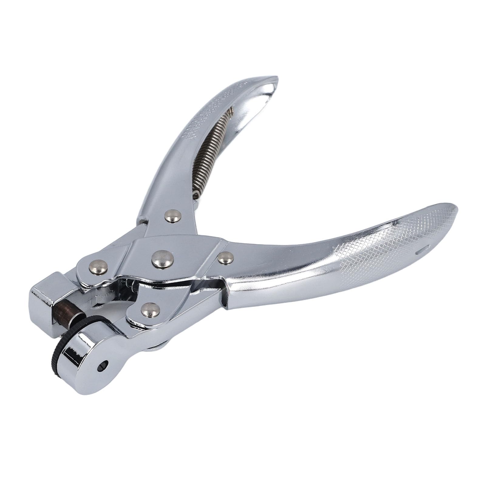 Plastic Bag Hole Puncher Zinc Alloy Handheld Single Round Hole Punch for Thin Film PE OPP PVC Bags (6mm)