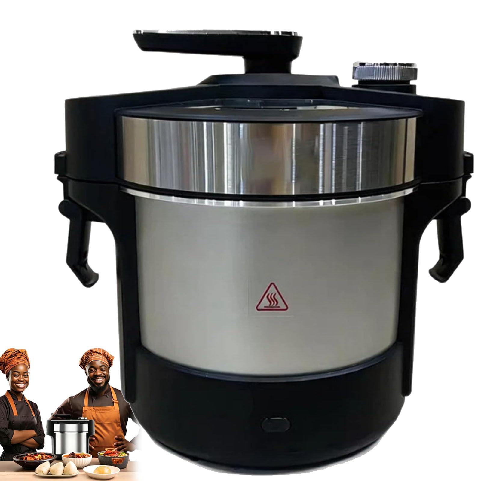 Machine à Piler L'igname Électrique Automatique 1000 W, 6 L, Acier Inoxydable