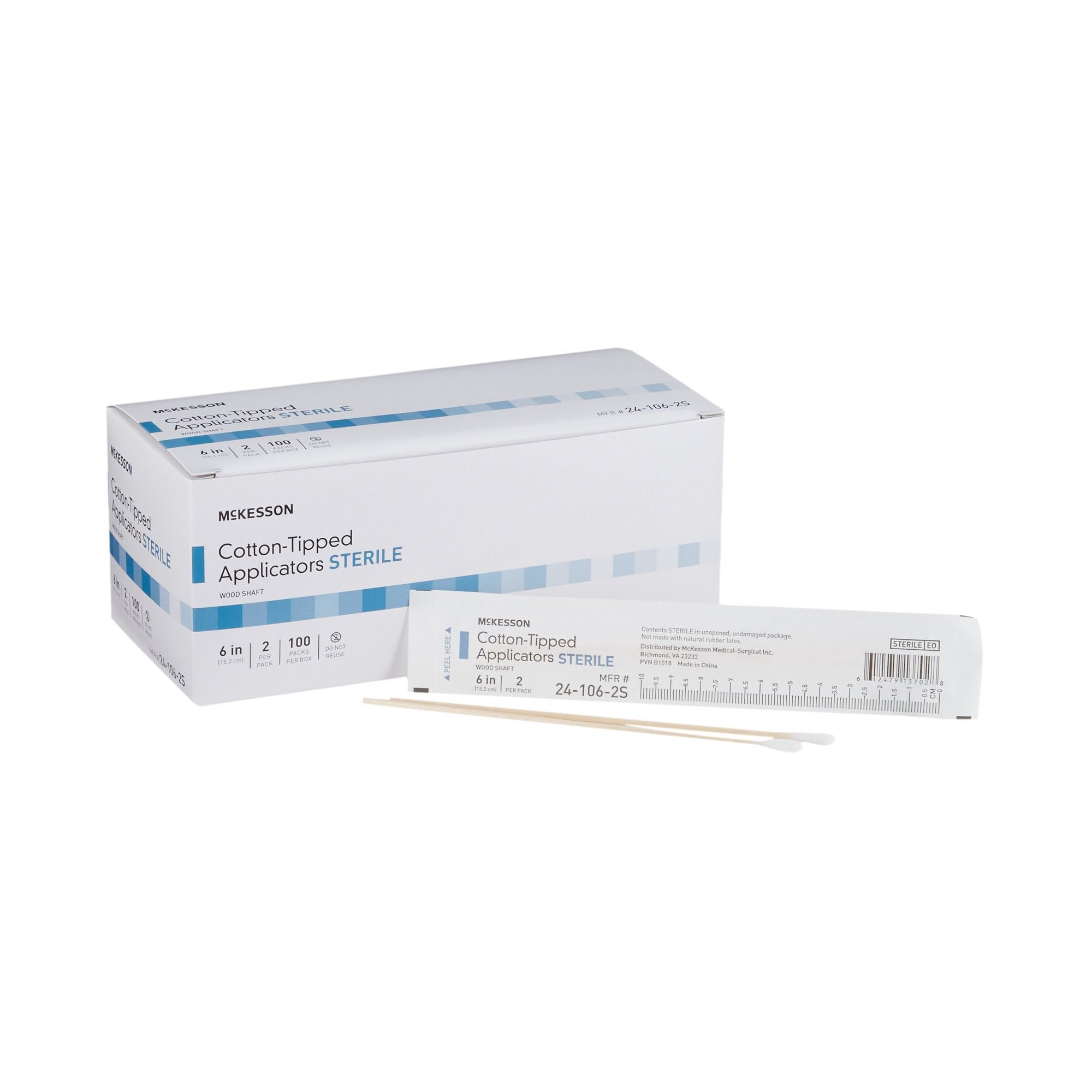 Sterile Cotton Applicators - 200 Count -1