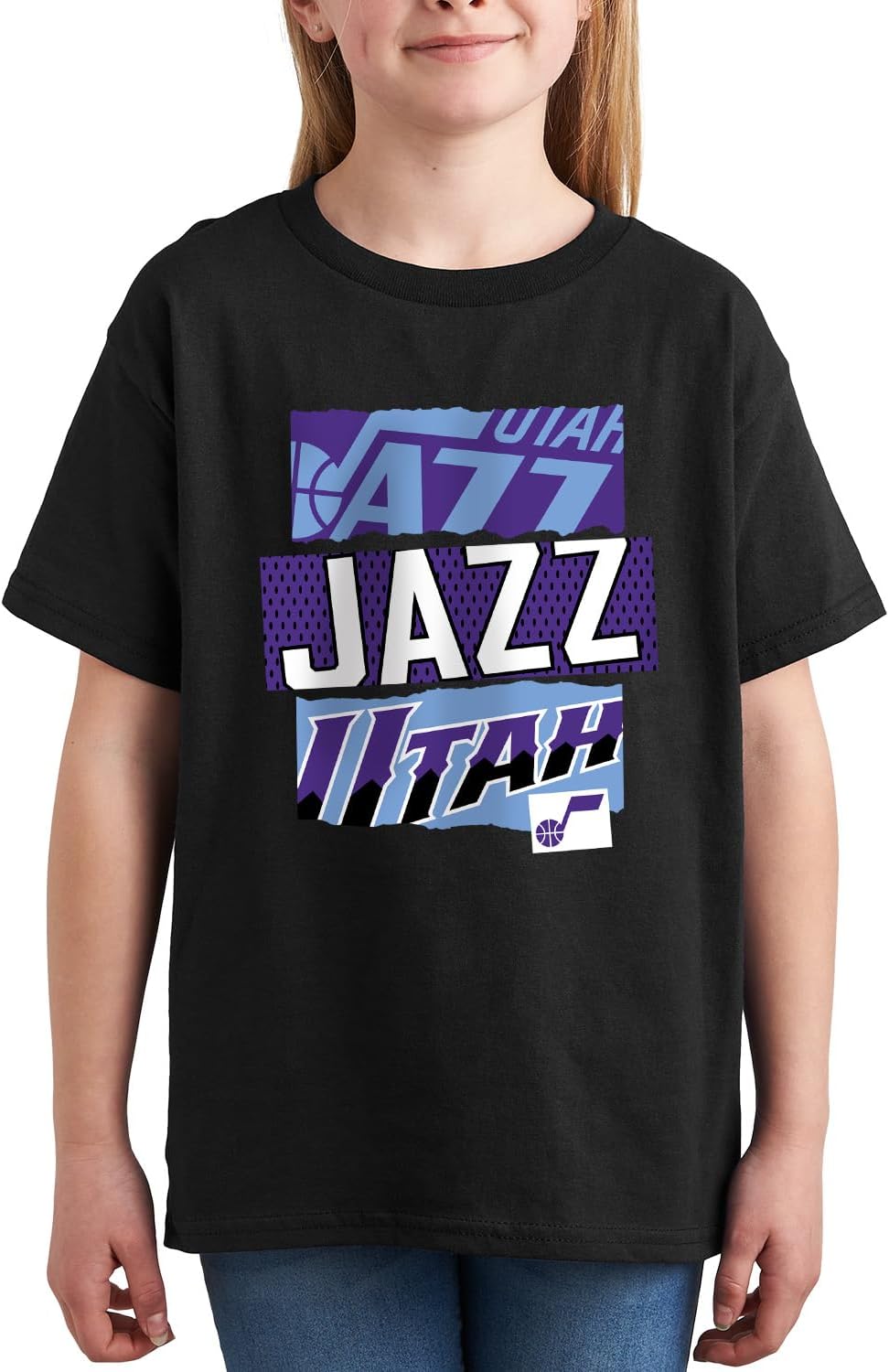 Junk Food NBA - Ripped Logos - Officially Licensed Youth Short Sleeve Fan Tee for Boys and Girls - Image 2