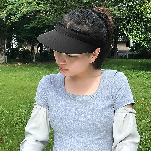 Image of 3 Pack Sports Sun Visor Hat Women Men Adjustable Clip On Visors Outdoor Golf Beach Cap