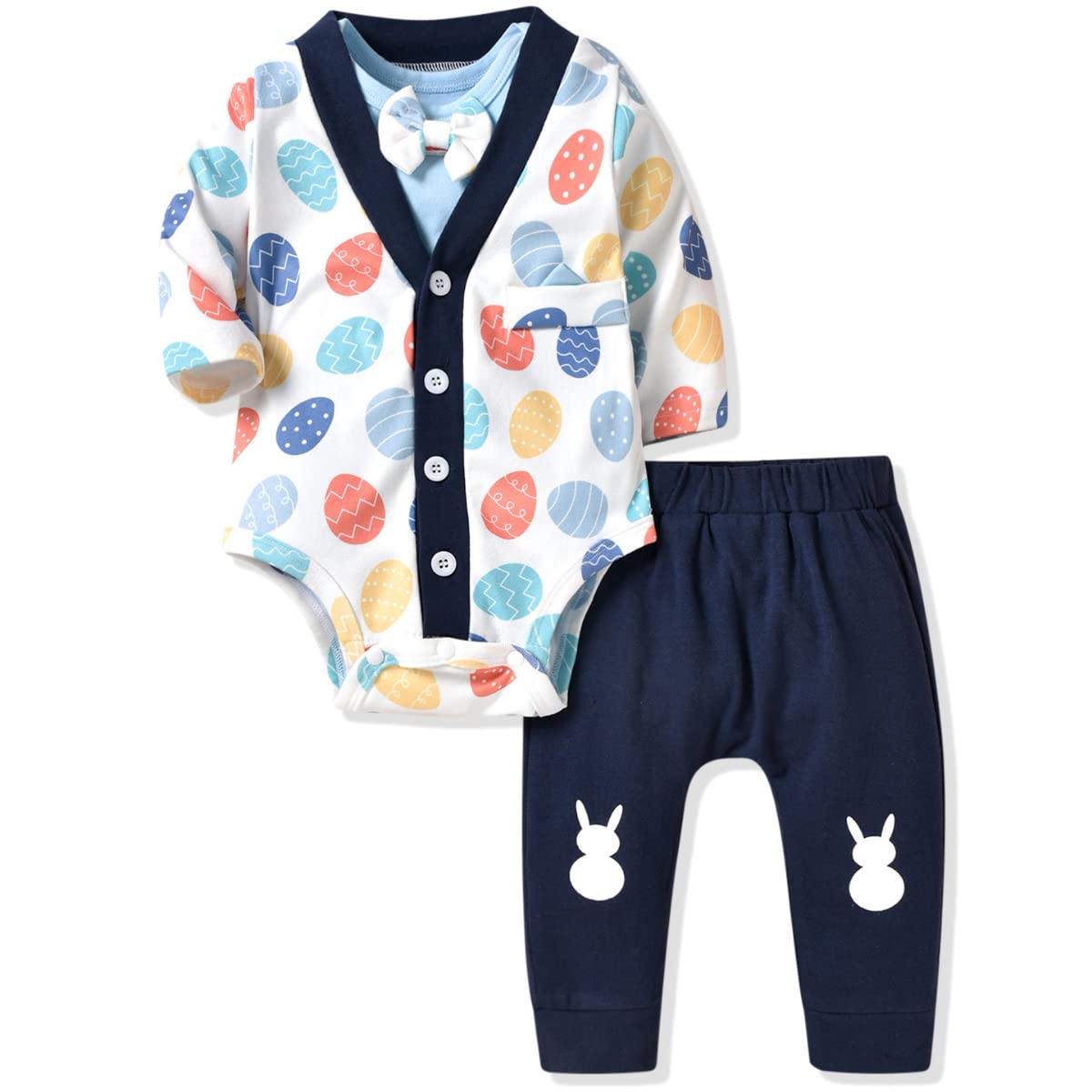 Aalizzwell Newborn Infant Baby Boys Easter Outfit