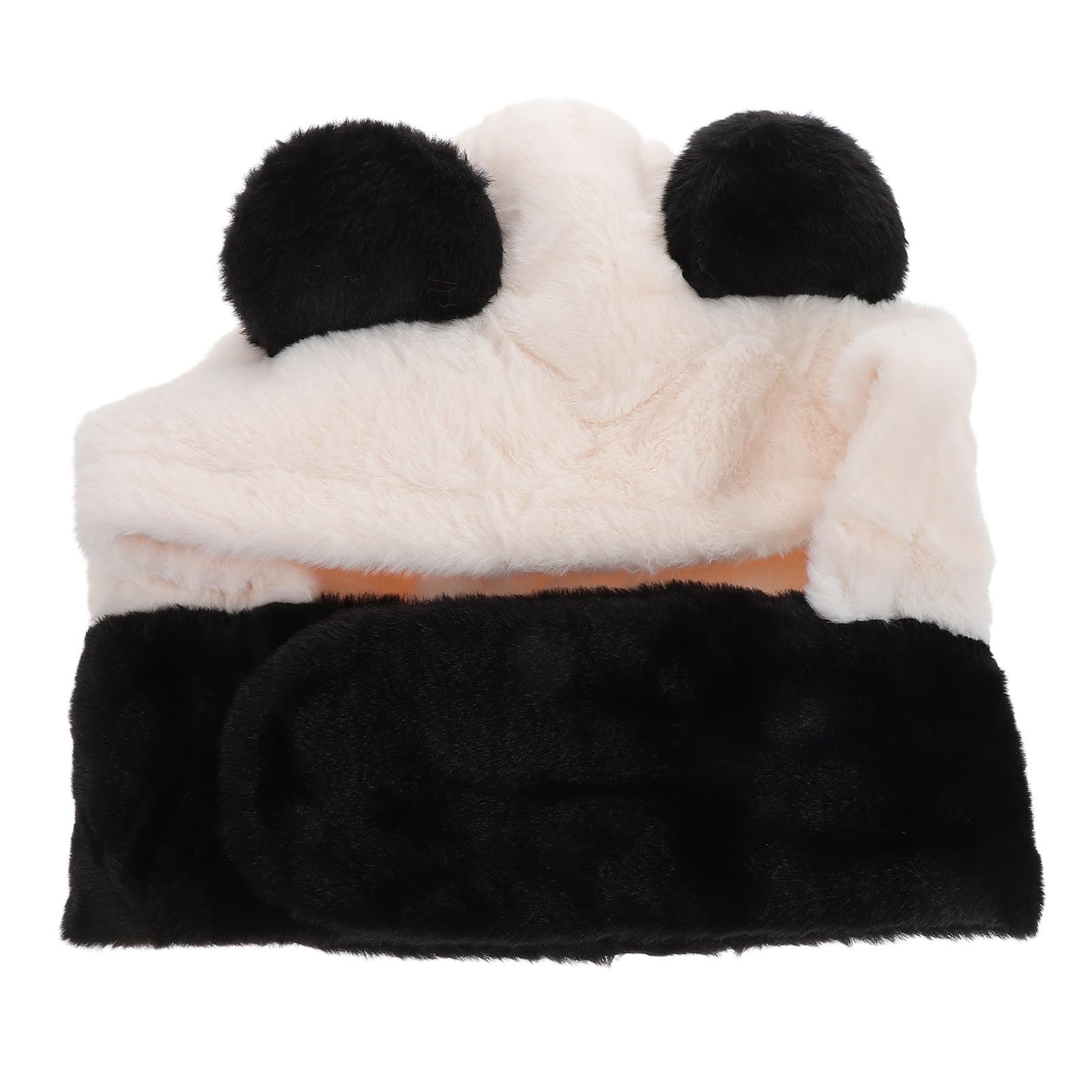 Tofficu 4 Pezzi Cappello Panda Donna in Pelliccia Sintetica con