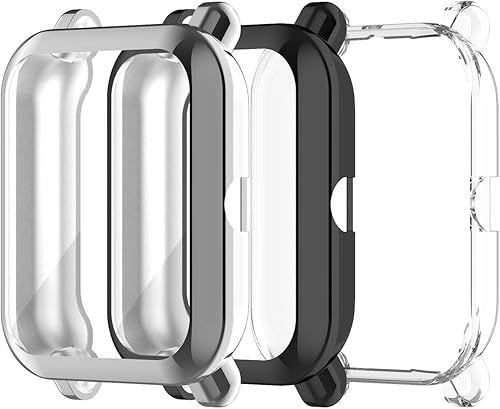 Funda protectora de pantalla compatible con Amazfit GTS 2 Mini Bip U Pro Smartwatch Accessories TenCloud Covers resistente a los arañazos Funda