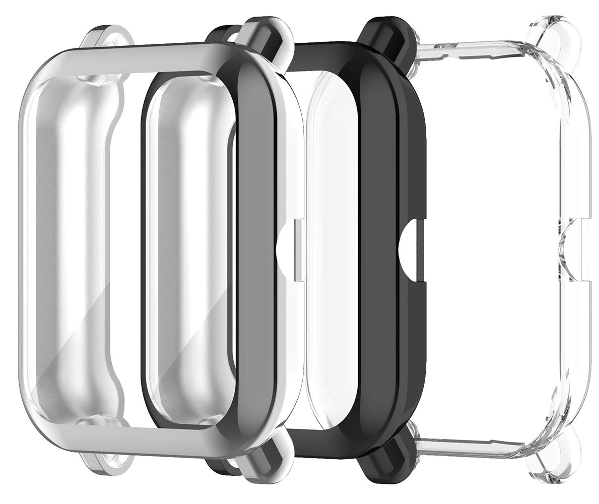 Screen Protector Case Compatible with Amazfit GTS 2 Mini Bip U Pro Smartwatch Accessories TenCloud Covers Scratched Resistant