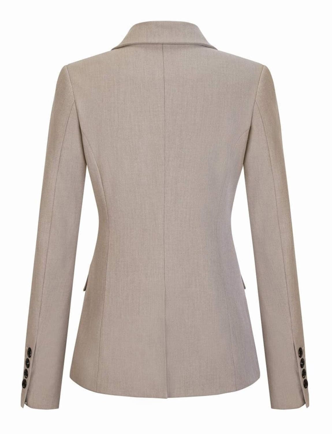Damen 3-Teiliger Anzug Business Casual Outfits mit einem Knopf Elegante Jackenhose Zweireihiges Weste-Set