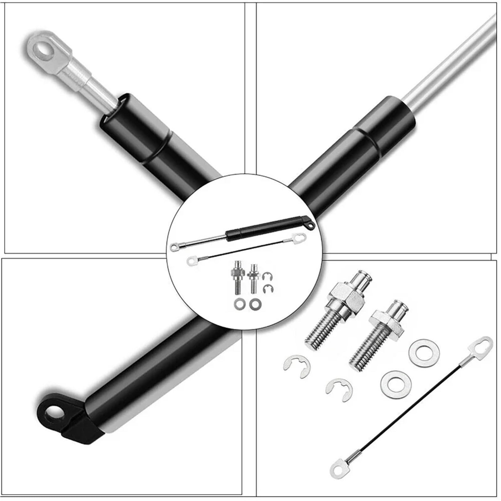 Gas Struts Springs Rozpórka gazowa tylnej klapy pasuje do Toyota Hilux amortyzatora pasuje do Revo wspornik tylnej klapy M70 M80 2015-2020