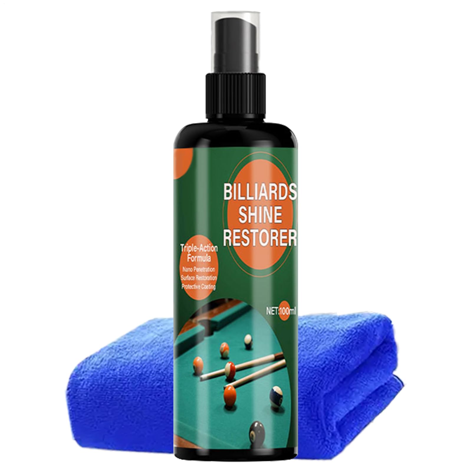 Spray Pulitore Tavoli Biliardo 100ml Lucidante Professionale Biglie
