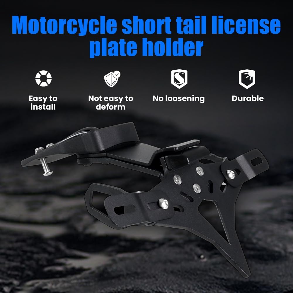 ONE.K.S Motorcycle License Plate Holder Fender Eliminator Registration Bracket For KA-WASAKI Z900 Z900 SE 2017-2024 / ZH2-2021-2024