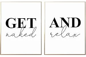 Get Naked Neon Sign Wall Art