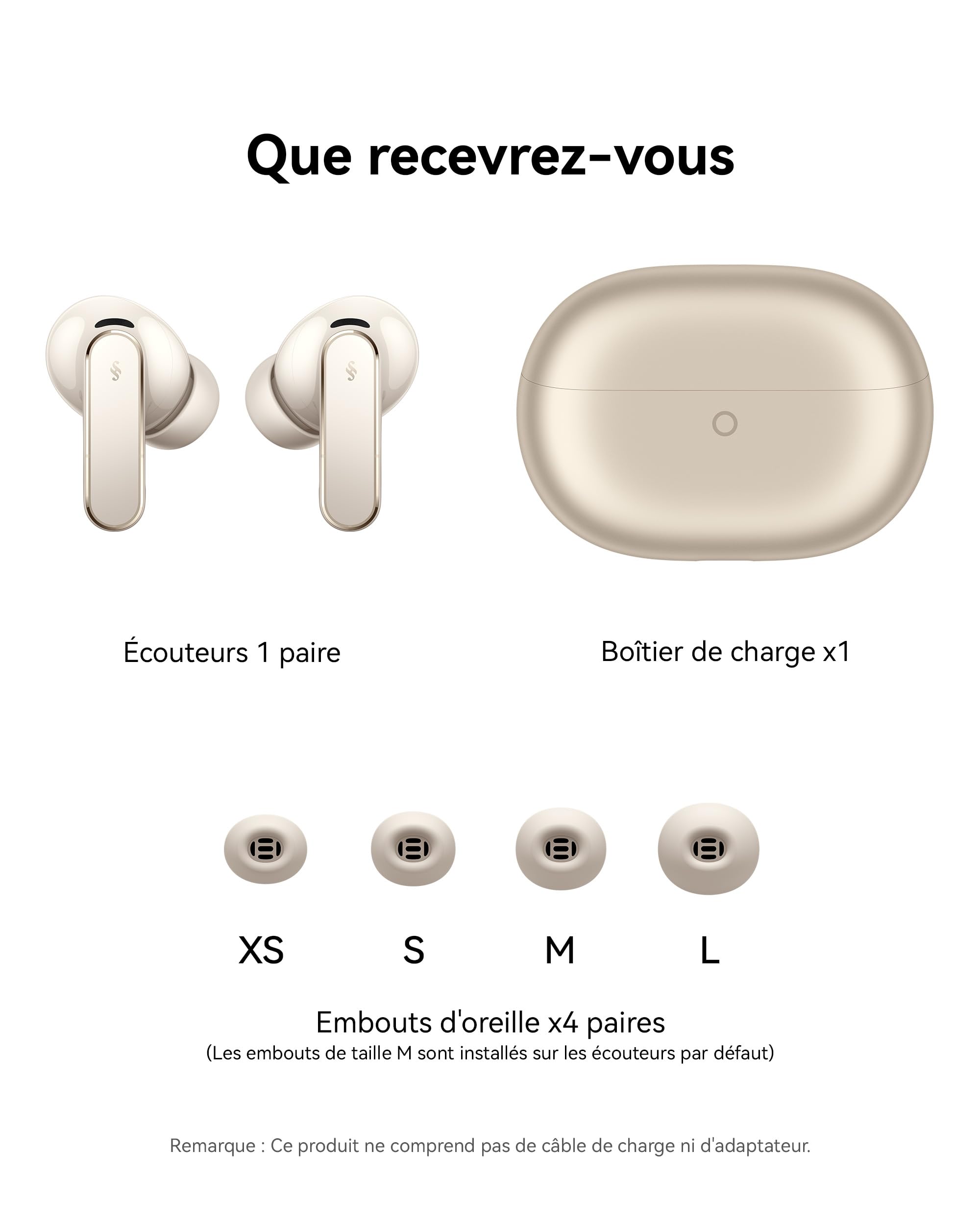 HUAWEI FreeBuds Pro 5 Écouteurs sans Fil, Réduction de Bruit IA Dual-Engine, Maintien sûr et Ergonomique, Appels Stables et clairs, IP57, 38 Heures d'autonomie, Garantie de 30 Mois, Sable