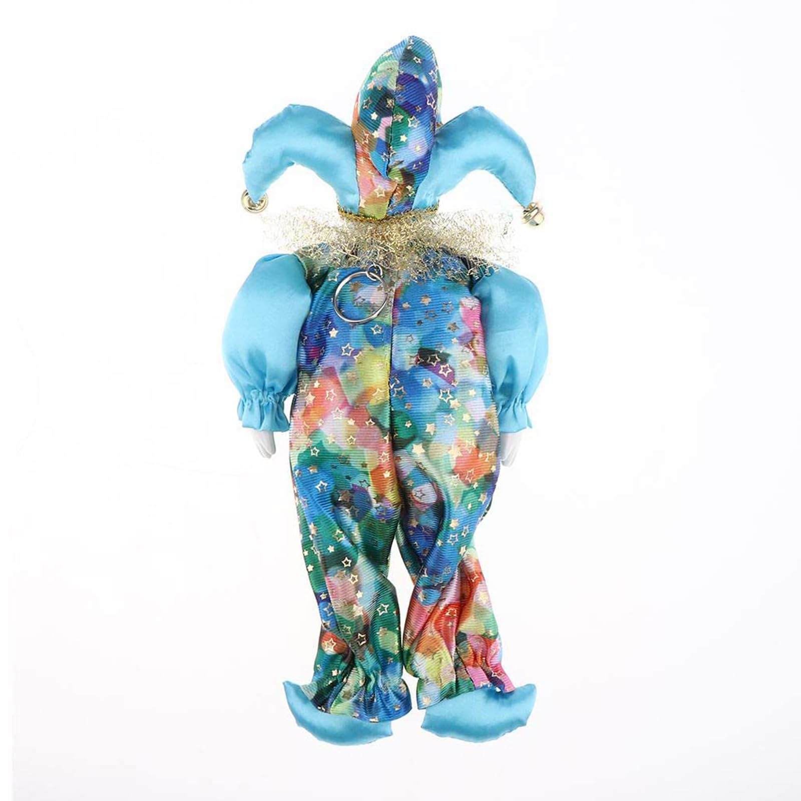 Shntig 35CM Clown Figurine Ceramic Clown Figure Doll Decorative Accessories Ornament Doll Holiday Room Display Decors Poseable Figure