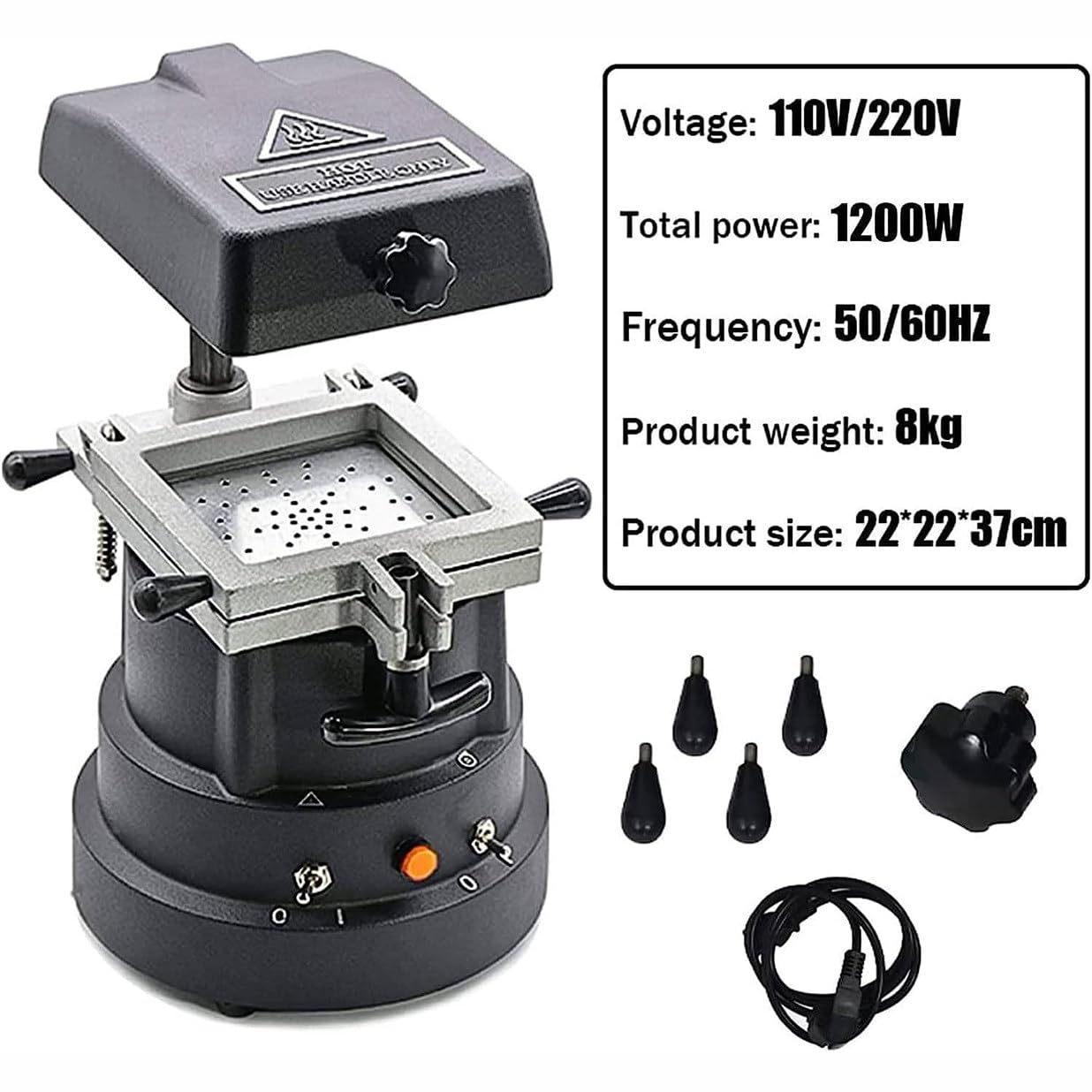 Machine De Moulage Sous Vide Dentaire 1200 W, équipement De Laboratoire De Thermoformage, Plastifieuse Dentaire, Outil De Fabrication De Matériaux Buccaux – Pas Besoin De Billes D'acier