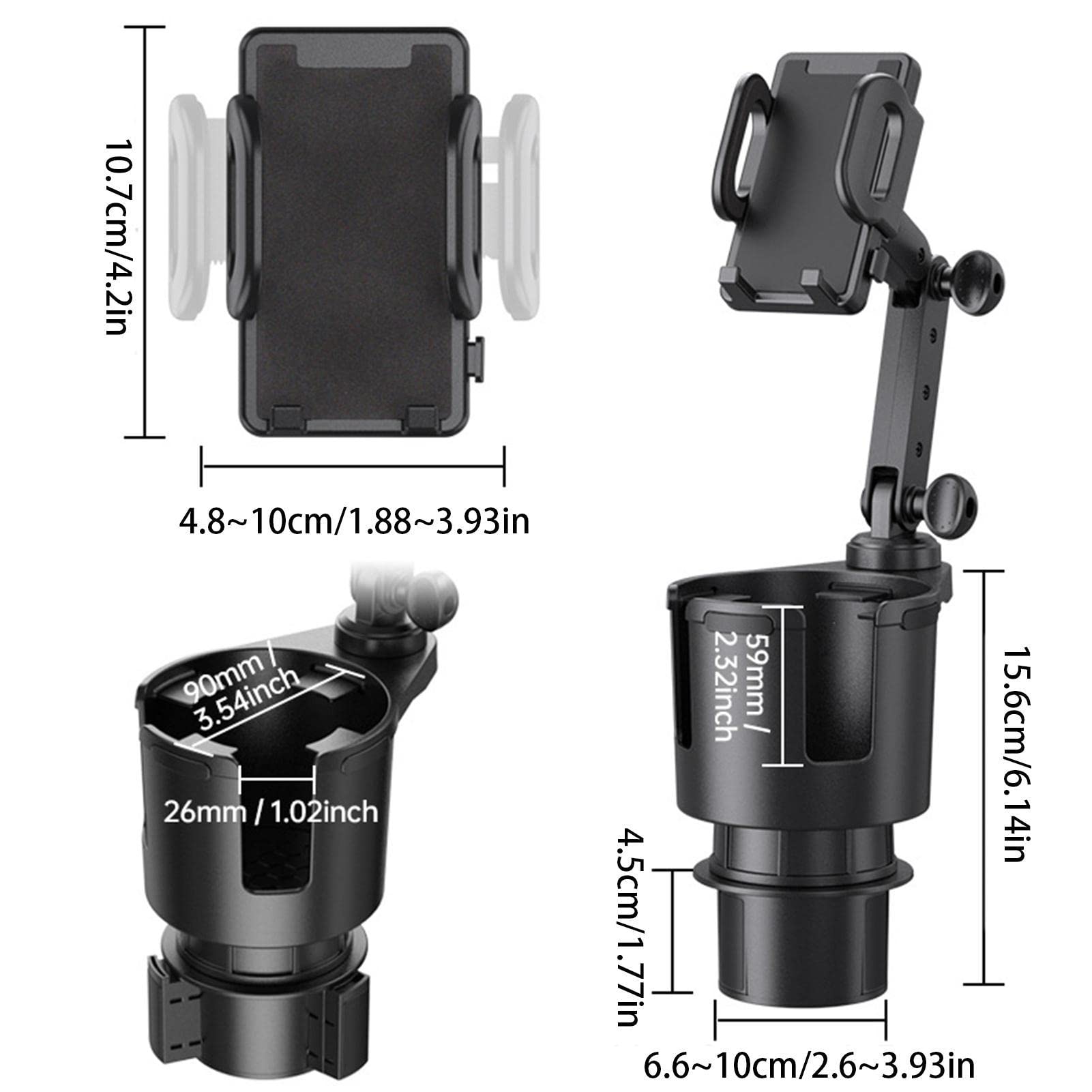 Set Portabevande E Supporto Telefono Per Bici E Moto - Regolabile 360°, Per Bottiglie Grandi E Smartphone