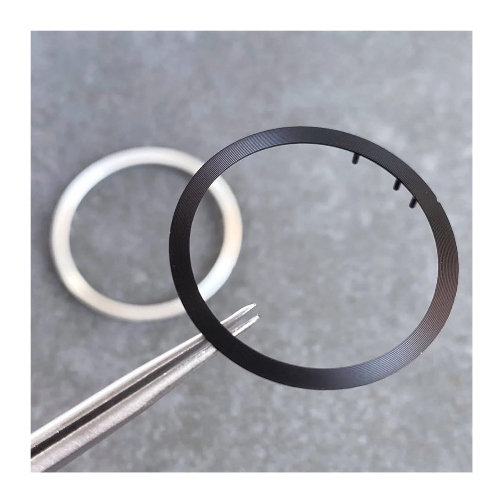 28,5 mm x 24,5 mm tarcza zegarka kompatybilna z NH70 NH72 ruch szkielet pusty pierścień świecące akcesoria część