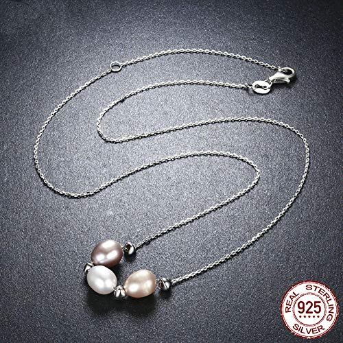 Collier perles d'eau douce de qualité supérieure argent 925 d'exception - 4