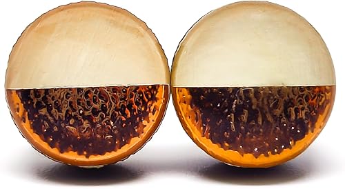 Miniatura 41 de Juego de aretes tipo dormilona de metal martillado de imitación de 0.394 pulgadas, aretes redondos para mujeres, niñas y hombres, hechos a mano