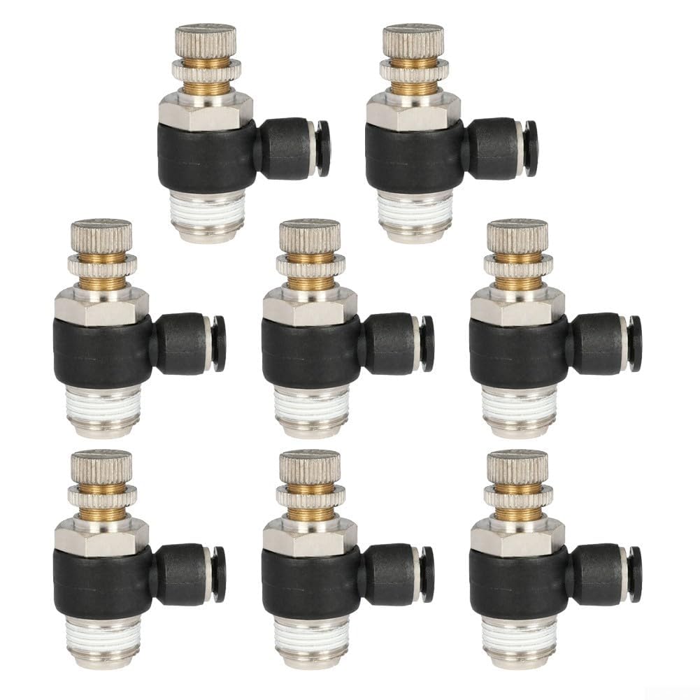 Valve de contrôle du débit d'air G3/8 pour tube pneumatique 6mm