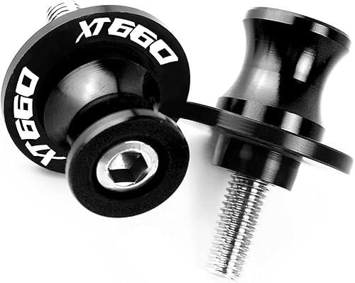 AIVYNA Motocicleta CNC Swingarm Carrete Slider 0.236 in Soporte Chainstay Tornillo para Yamaha XT 660 XT660 X R Z 2004-2017 2016 2015