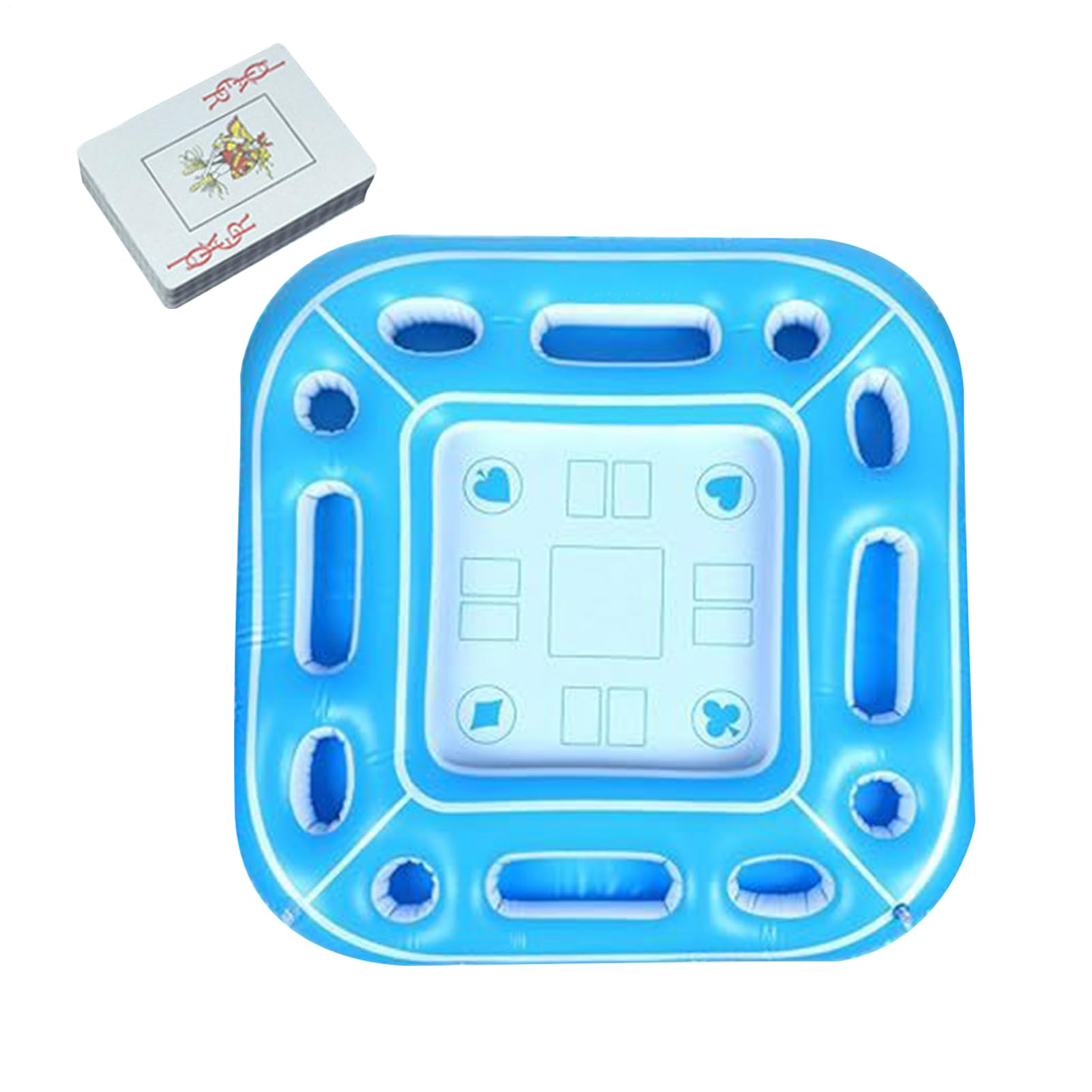 Vassoio impermeabile per bevande, gonfiabile, vassoio galleggiante per snack, resistente all'acqua, tavolo di grande capacità per riunioni in piscina, must have per il caldo, vassoio per alimenti e