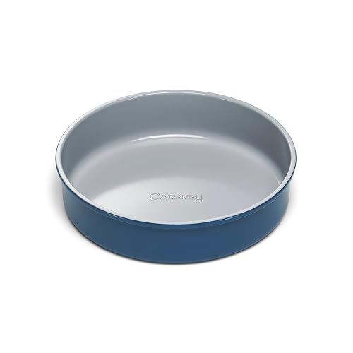 Caraway Non-Stick Ceramic-Coated 9' Circle Pan | Naturally Slick Ceramic Coating, Non-Toxic, PTFE and PFOA Free, Perfect
