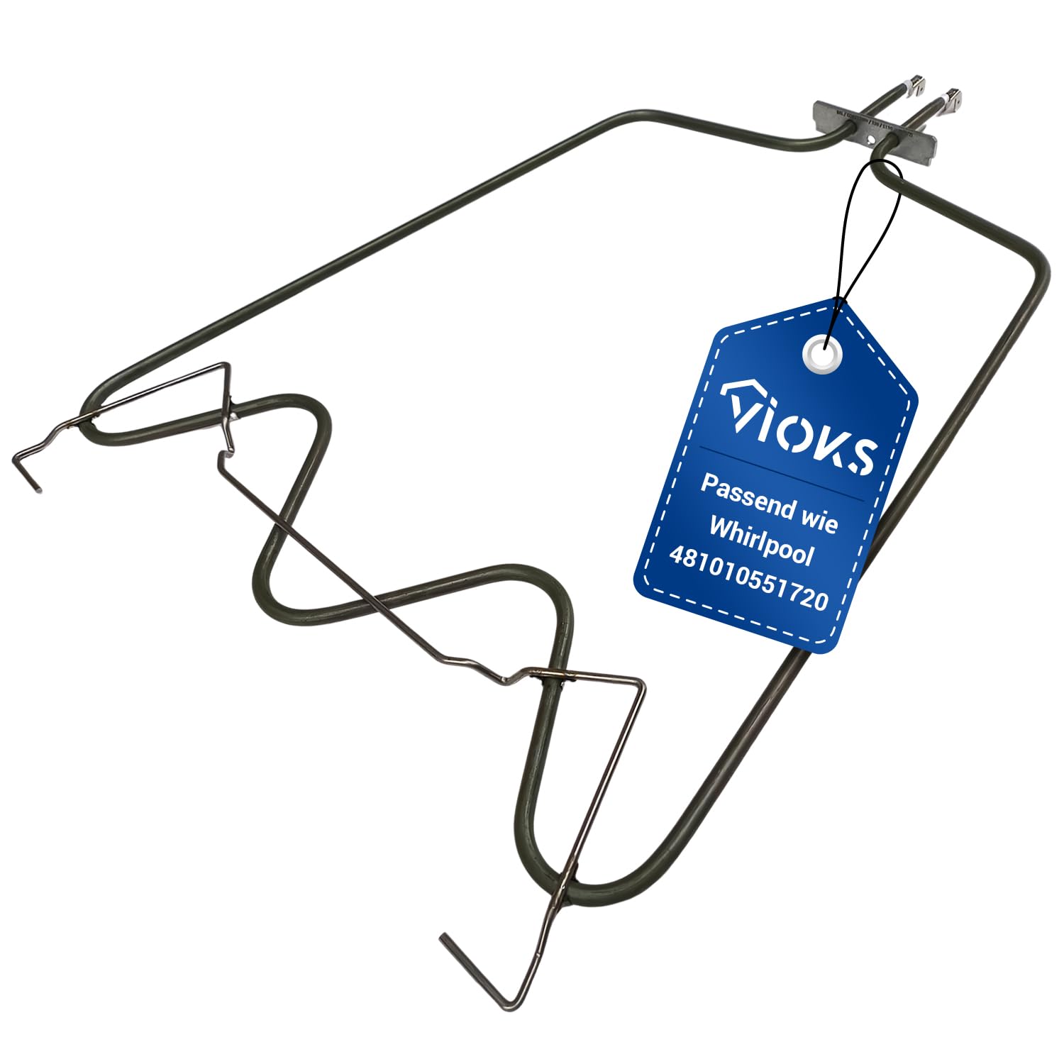 VIOKS Piec z podgrzewem 1150W 230V Zastępstwo dla Whirlpоol Bauknеcht Indesit 481010551720 C00319574 Irca 8333R611 Ogrzewanie pieca Ogrzewanie piekarnika Grzałka Piec Grzałka Podgrzewacz Piec Kuchenka