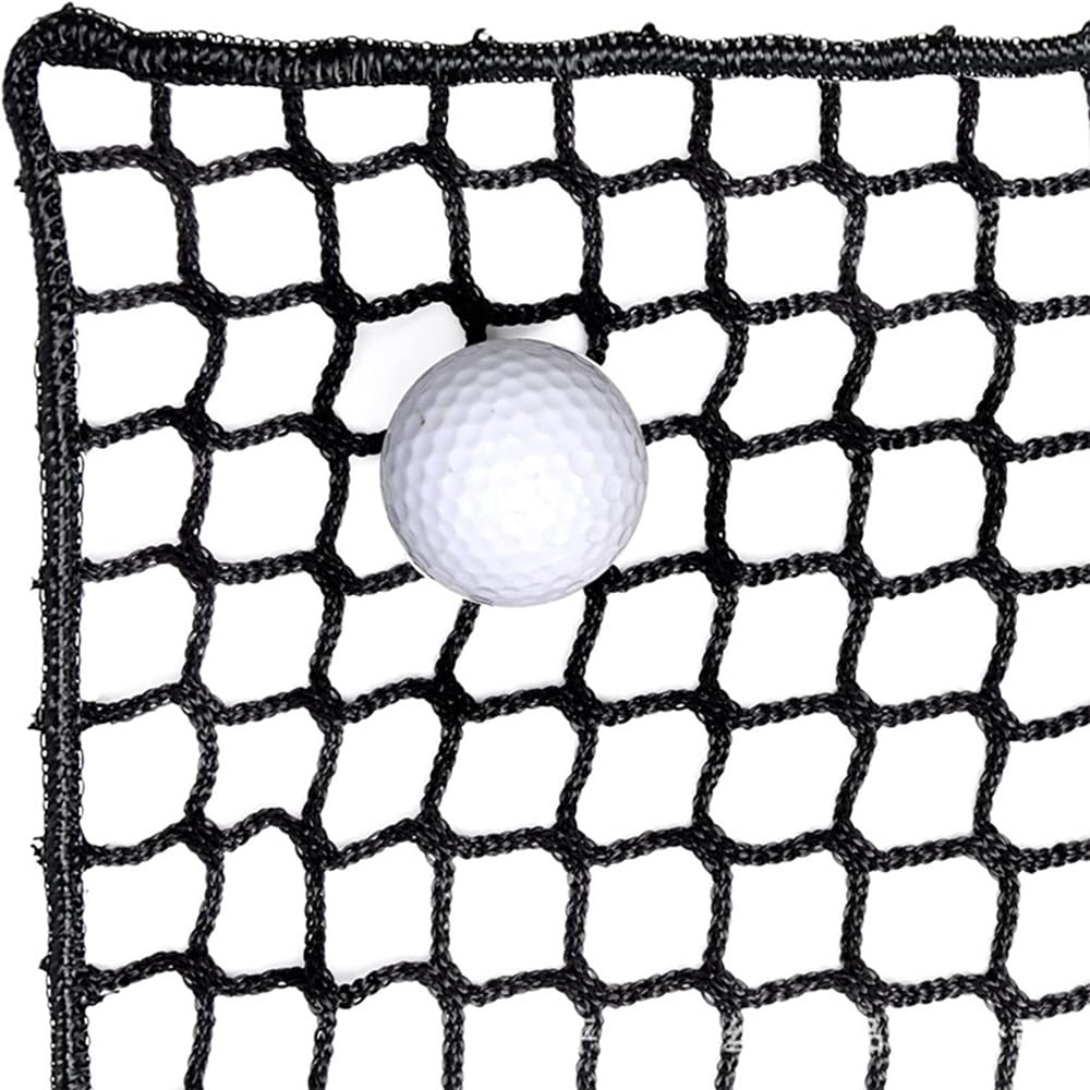 Schwarzes Polyester Golf Übungszaunnetz, Schwerlast Golfball-Absperrnetz, 3x3M,Trainingsnetz für Golf, Baseball, Hockey für Indoor Outdoor Garten