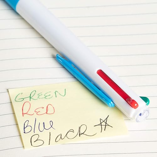 Miniatura 7 de Simply Genius Bolígrafos multicolor 4 en 1, bolígrafos retráctiles de 4 colores para oficina, suministros escolares, estudiantes, recuerdos de