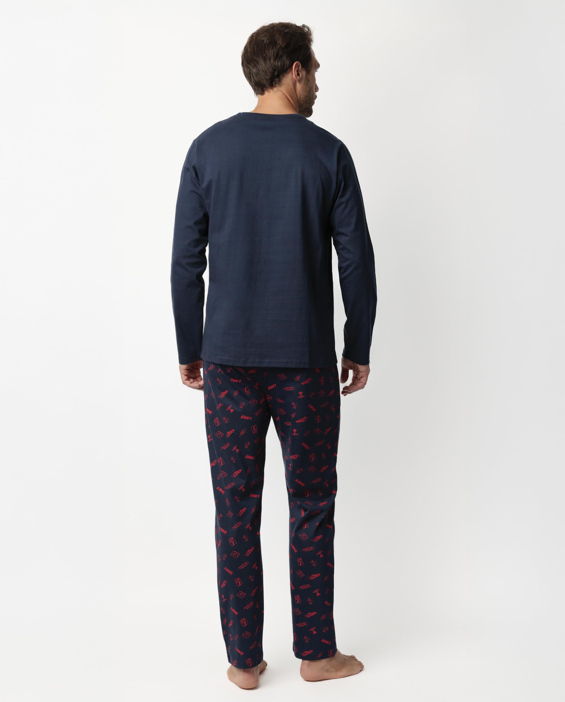 Disney Cars Pijama Manga Larga Neon Mcqueen para Hombre