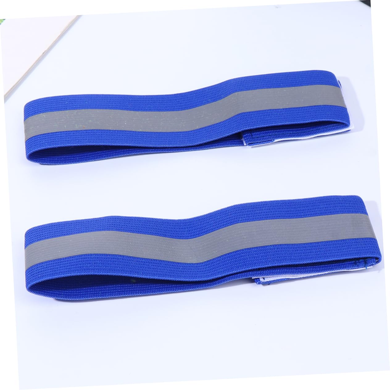 Milisten Bracelet Réfléchissant Lumières De Vélo pour Rouler La Nuit Gilets Rafraîchissants pour Hommes Para Brassard Reflechissant Elastiques Bracelets Blue
