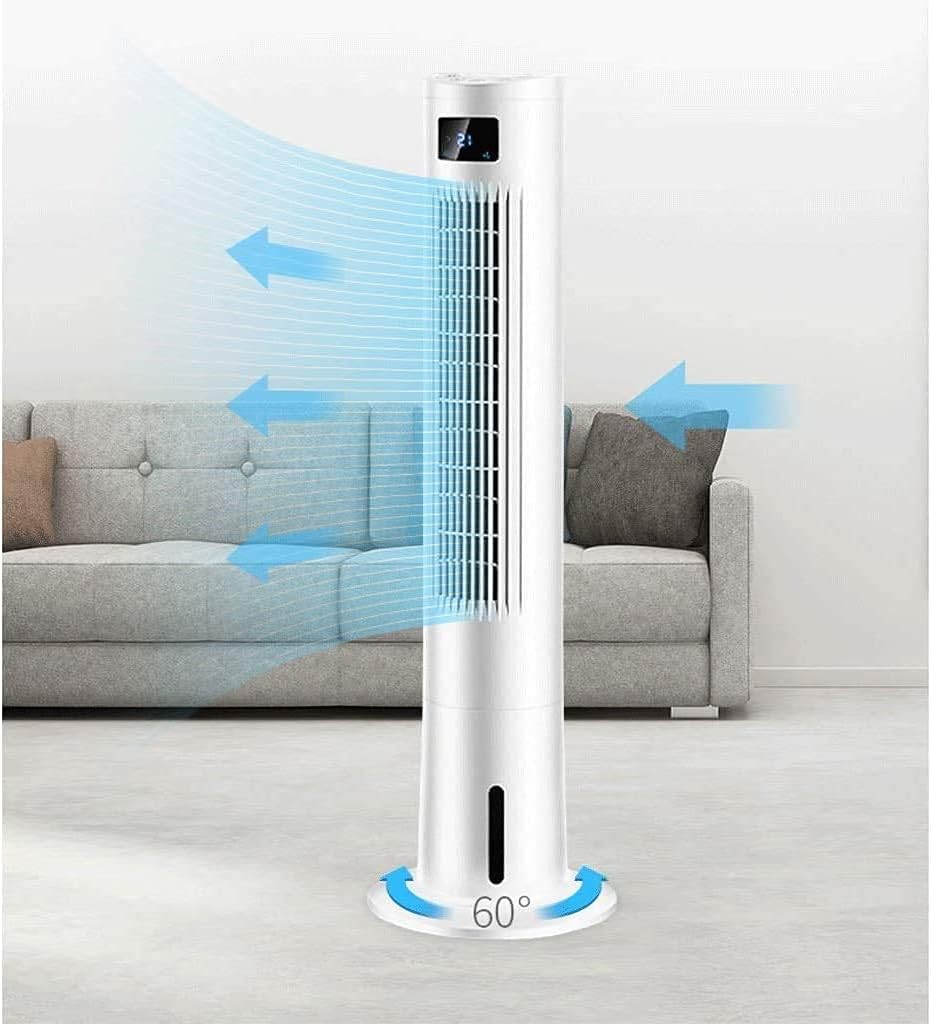 Air Cooler for Home Office Evapative Coolers Fan Air Cooler Air Conditioning Fridge Tower Type Leafless Cooling (Colour: Size: )