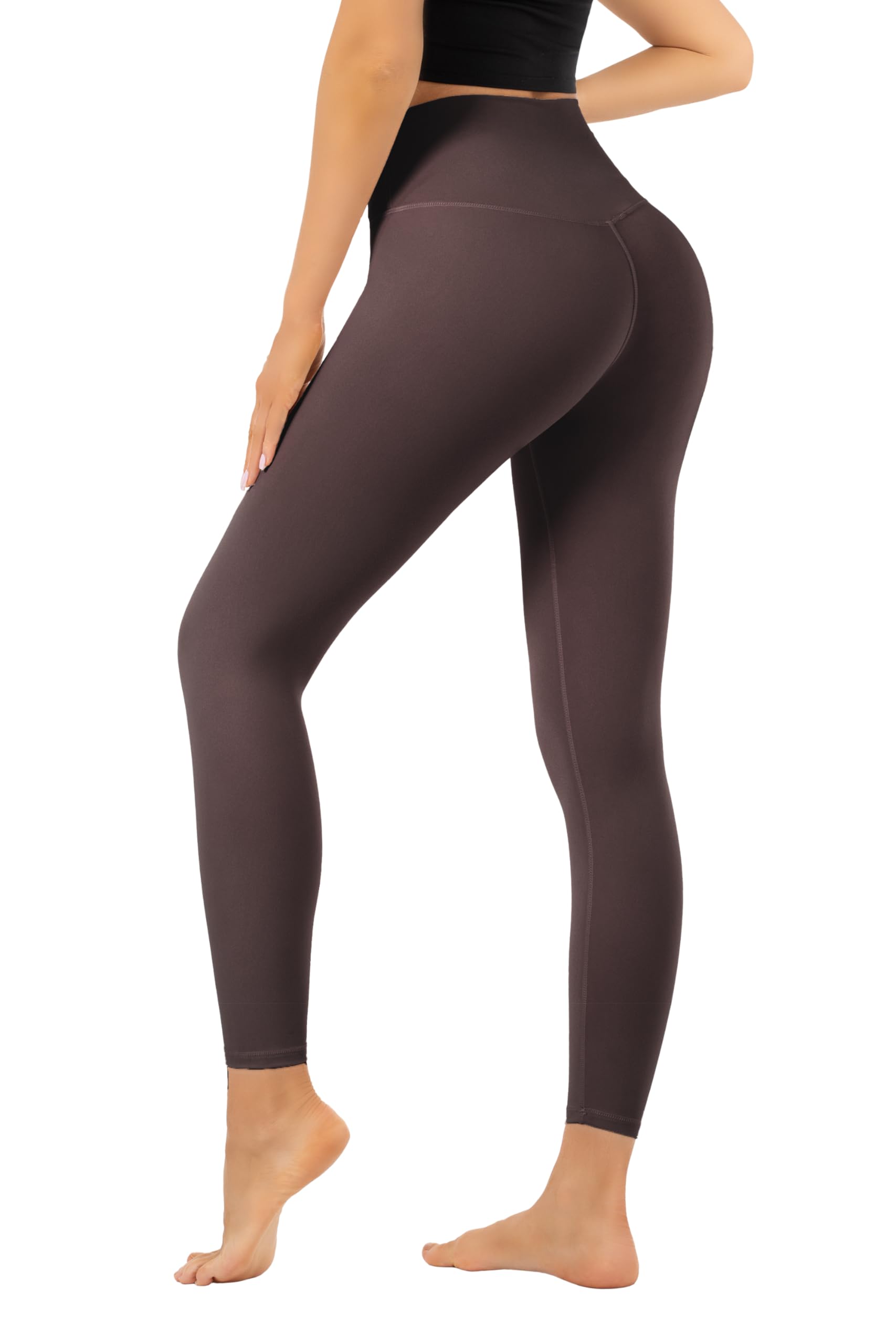 Leggings de cintura alta para mujer, control de abdomen, longitud completa, pantalones de yoga suaves para entrenamiento, atletismo, no se transparentan — view 6