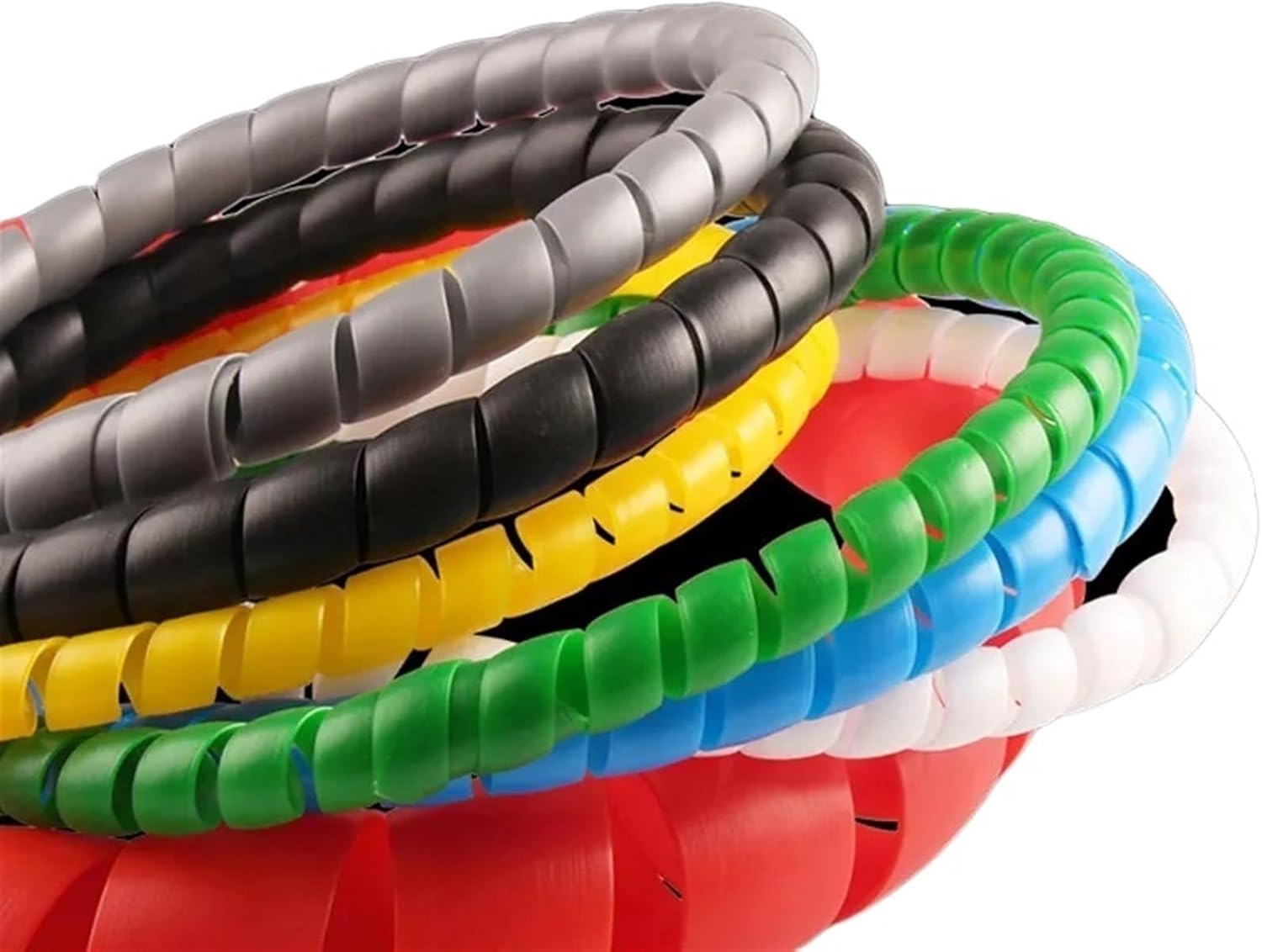 スパイラルラップスパイラルケーブル保護スリーブラップワインディング8mm 10mm 14mm 16mm 20mm 25mm 内径ワイ